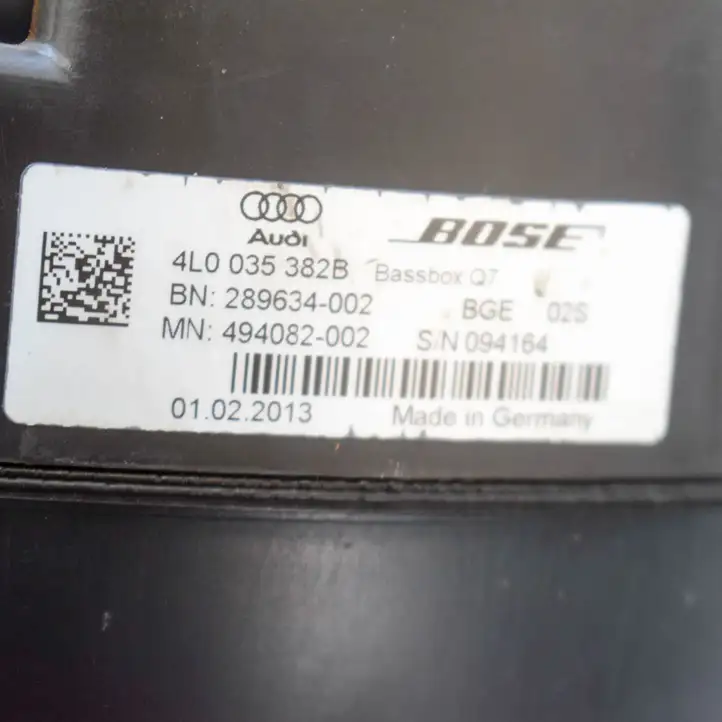 Audi Q7 4L (2009 - 2015) 4L0035382B Комплект аудиосистемы — фото 3