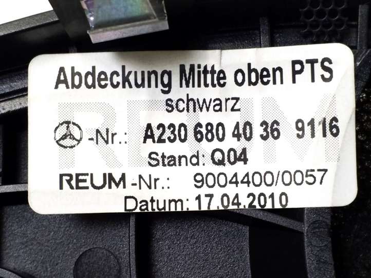 Mercedes-Benz SL R230 (2001 - 2012)  A2306804036 Отделка центрального динамика