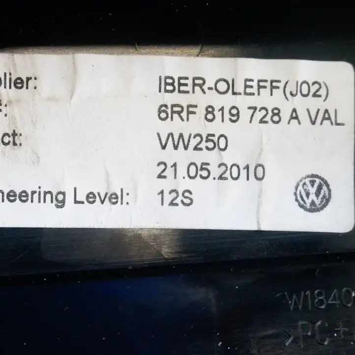 Volkswagen Polo V 6R (2009 - 2015) 6RF819728A Воздушная решетка панели — фото 6