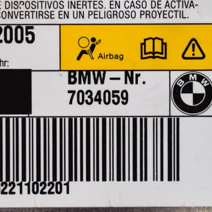 BMW 5 E60 E61 (2004 - 2010) 7034059 Подушка безопасности задней двери — фото 4