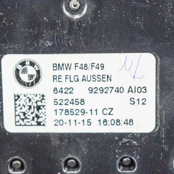 BMW X1 F48 F49 (2015 - 2022) 9292740 Воздушная решетка панели — фото 5