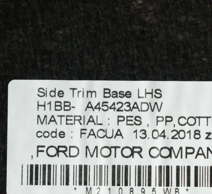 Ford Fiesta (2017 - ) H1BBA45423A Боковая обшивка багажника — фото 6