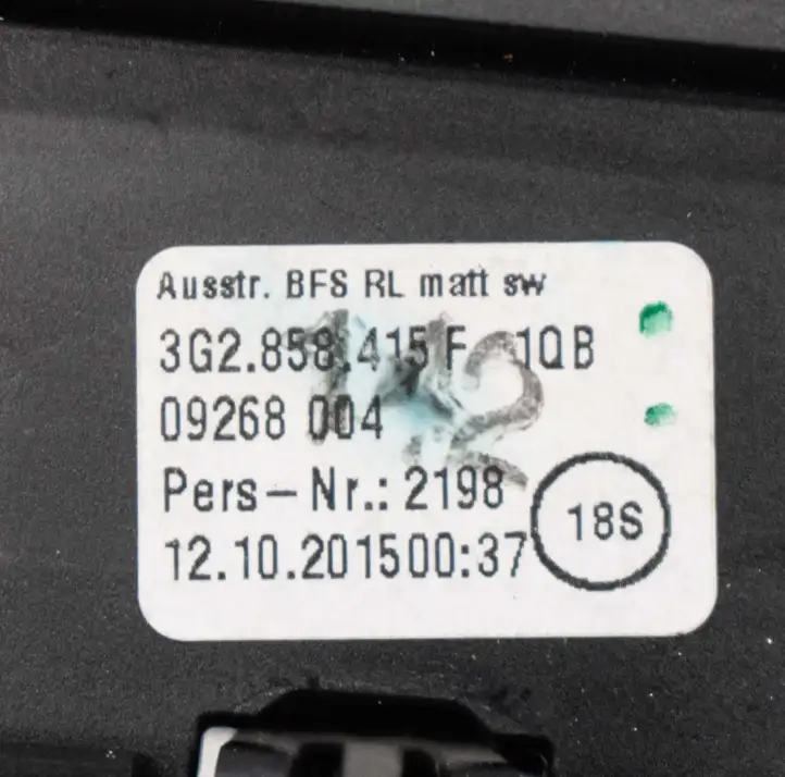 Volkswagen PASSAT B8 (2015 - ) 3G2858415F Воздушная решетка панели — фото 7