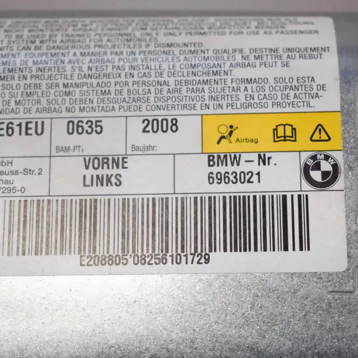 BMW 5 E60 E61 (2004 - 2010) 6963021 Подушка безопасности двери — фото 6
