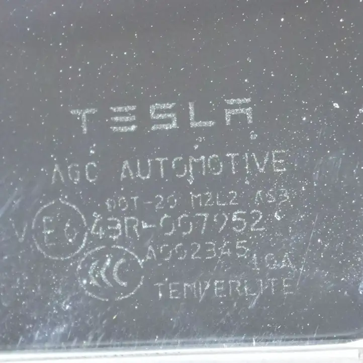 Tesla Model X (2015 - 2021) Накладка стекла передней двери — фото 5