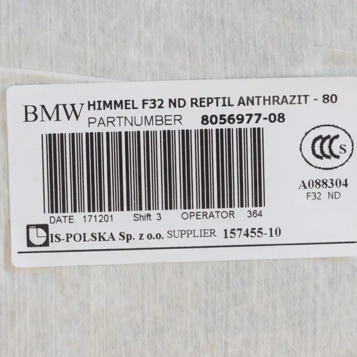 BMW 4 F32 F33 (2013 - 2017) 8056977 Потолочная обшивка — фото 6