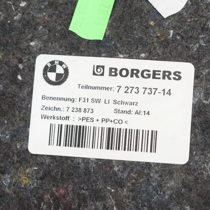 BMW 3 F30 F35 F31 (2012 - 2018) 7273737 Боковая обшивка багажника — фото 6