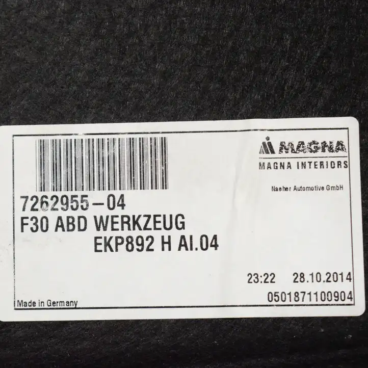 BMW 3 F30 F35 F31 (2012 - 2018) 7262955 Задняя боковая обшивка салона — фото 6