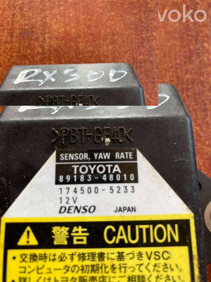 Lexus RX 300 (2003 - 2006)  8918348010 Датчик ESP (системы стабильности) (датчик курсовой устойчивости))