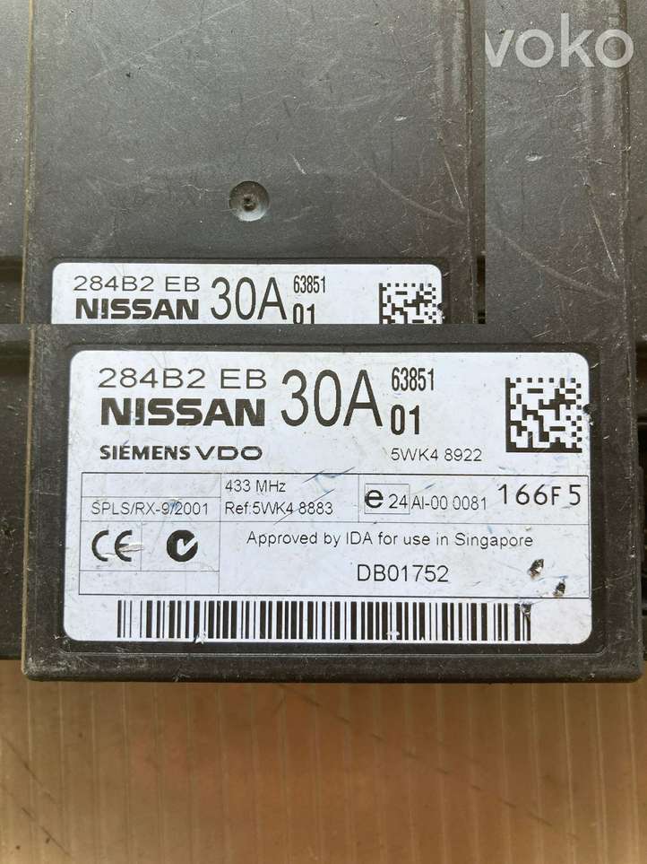 Nissan Navara D40 (2004 - 2015)  284B2EB30A Mодуль kомфортa