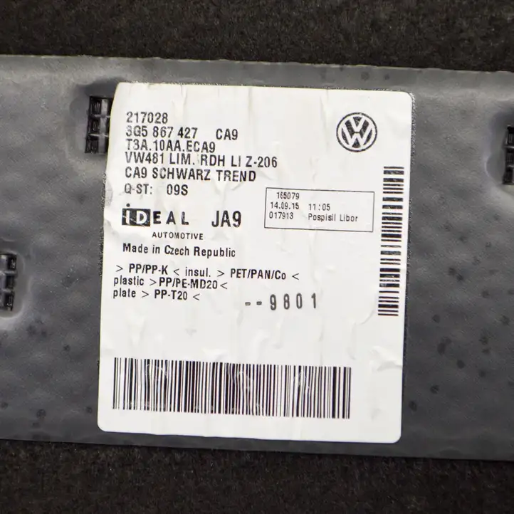 Volkswagen PASSAT B8 (2015 - ) 3G5867427 Боковая обшивка багажника — фото 7