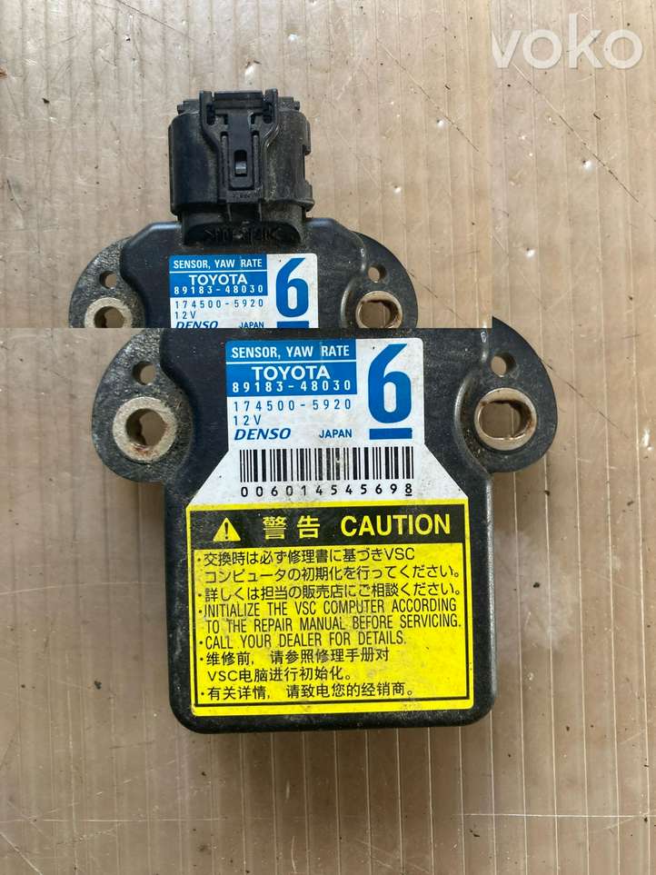 Toyota Prius (XW30) (2009 - 2015)  8918348030 Датчик ESP (системы стабильности) (датчик курсовой устойчивости))
