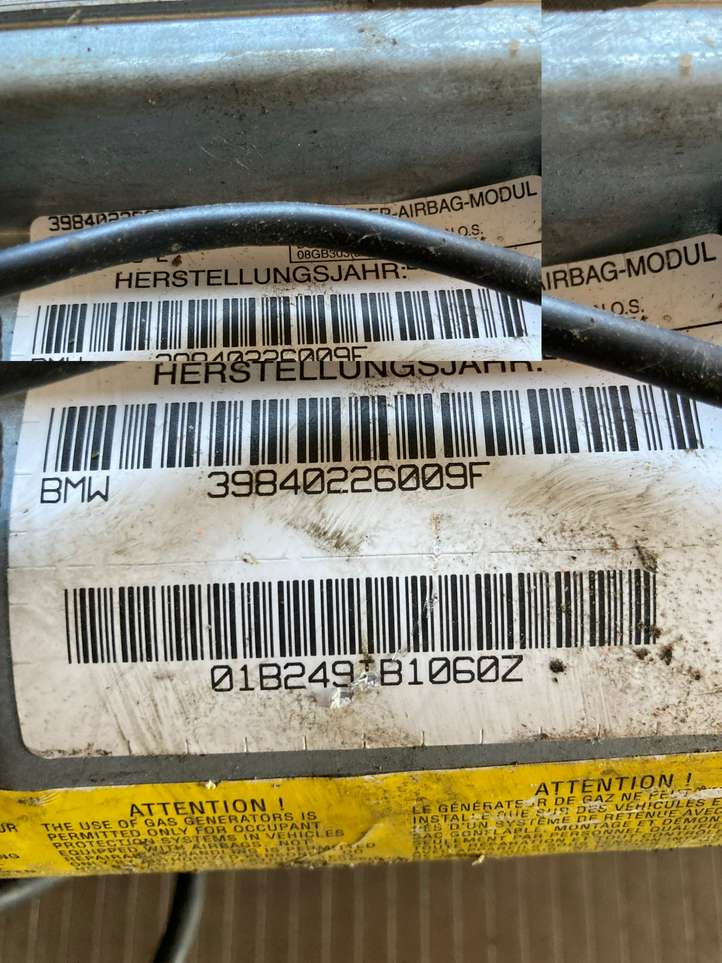 BMW X5 E53 (1999 - 2006)  39840226009F Подушка безопастности пассажира