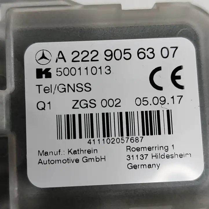 Mercedes-Benz CLA C117,X117,W117 (2013 - 2019) A2229056307 GPS антенна — фото 8