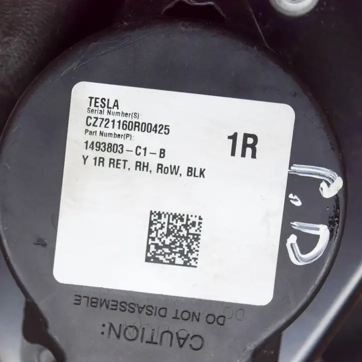 Tesla Model Y (2019 - 2024) 1493803C1B Передний ремень безопасности — фото 6