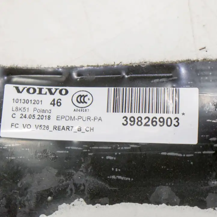 Volvo XC90 (2014 - 2019) 39826903 Задний коврик салона — фото 7