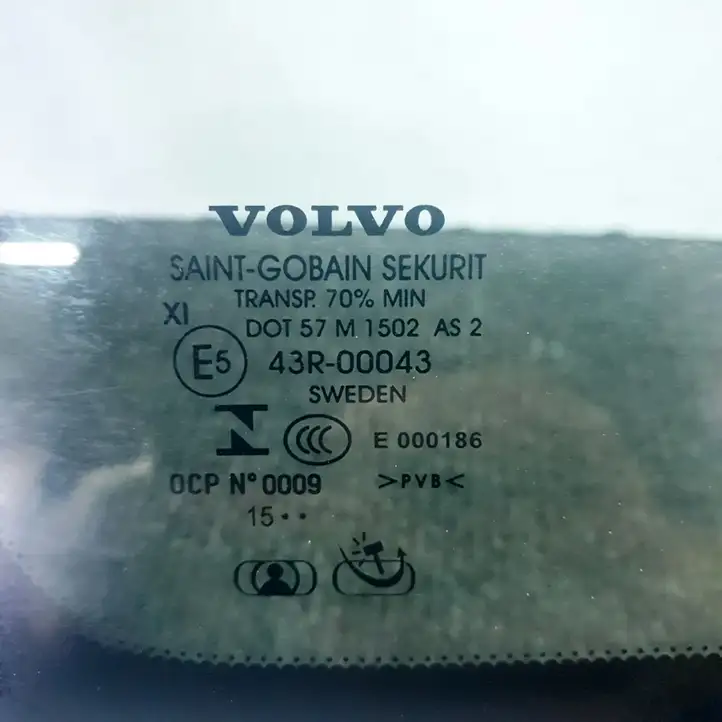 Volvo XC60 (2013 - 2017) 43R00043 Заднее боковое стекло — фото 7