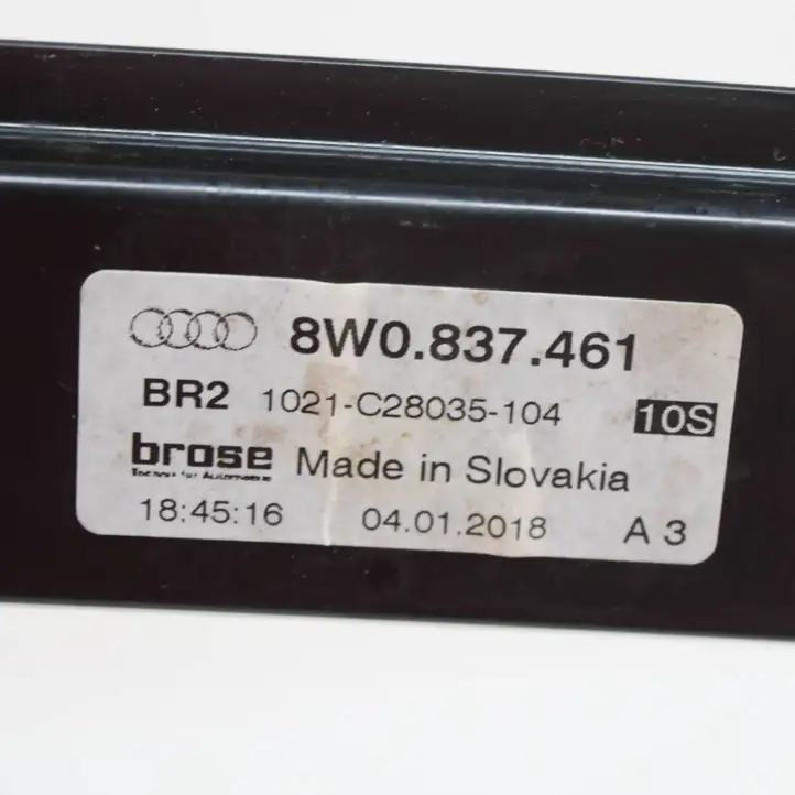 Audi A4 S4 B9 (2015 - 2019) 8W0837461 Электростеклоподъемник передний (комплект) — фото 6