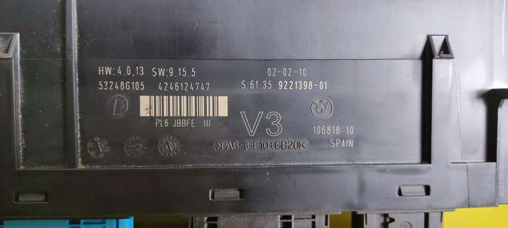 BMW 5 F10 F11 (2009 - 2016)  9221398 Mодуль kомфортa