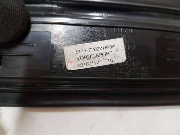 BMW 3 F30 F35 F31 (2012 - 2018)  5147728921604 Отделка переднего порога (внутренняя)