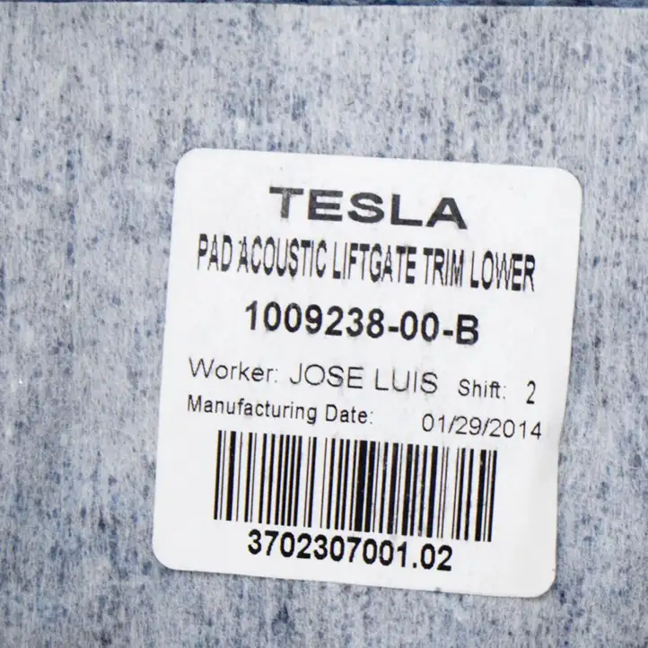 Tesla Model S (2012 - 2016) 100923800B Обшивка багажника — фото 6