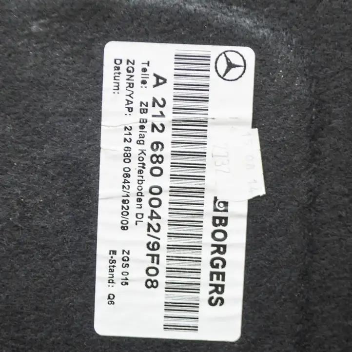 Mercedes-Benz E W212 (2009 - 2016) A2126800042 Пол багажника — фото 8