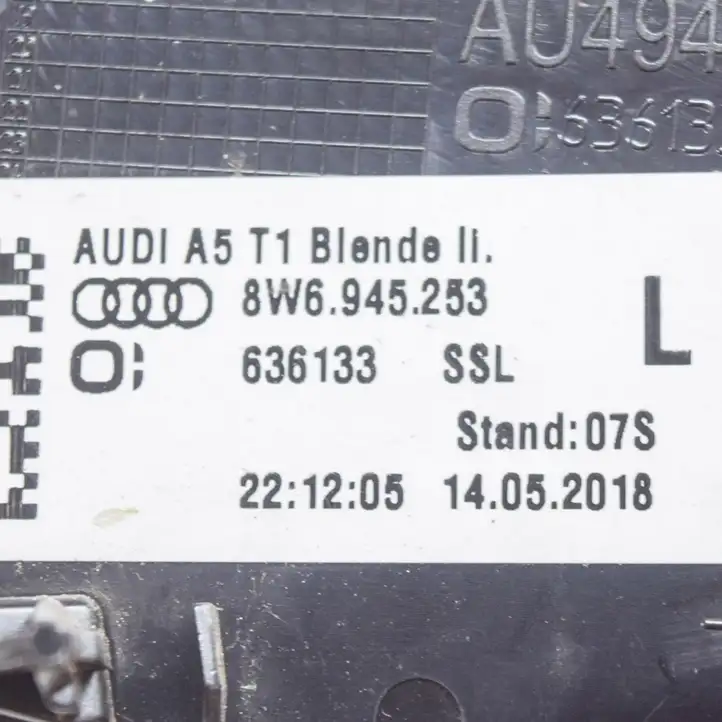 Audi A5 (2016 - ) 8W6945253 Другая часть кузова — фото 4