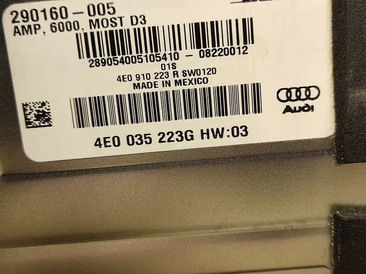 Audi A8 S8 D3 4E (2007 - 2010) 4E0035223G Усилитель звука — фото 1