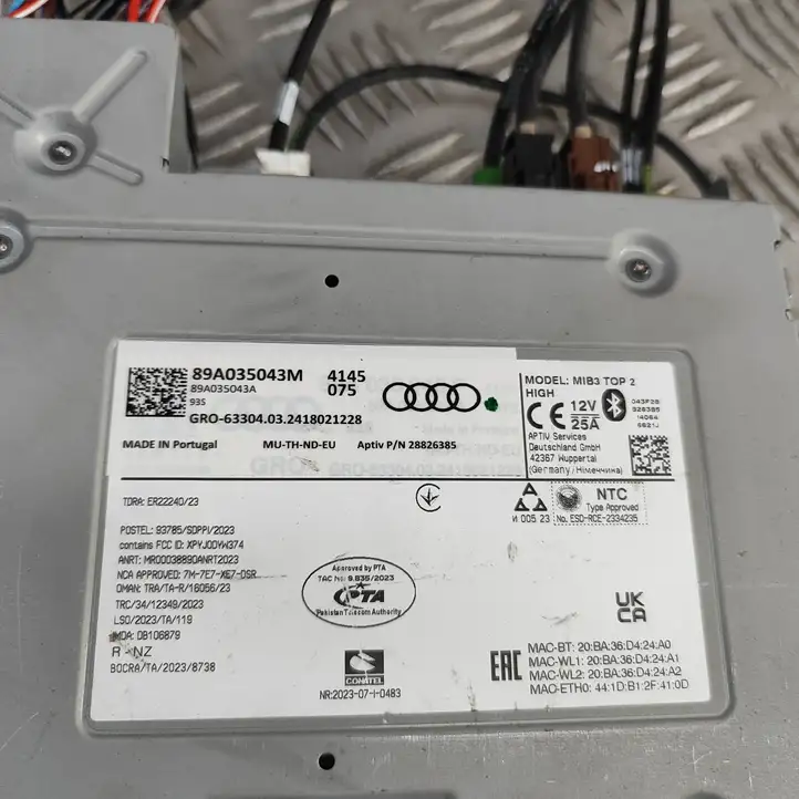 Audi Q4 Sportback e-tron (2021 - ) 89A035043M Магнитола / мультимедийная система — фото 5