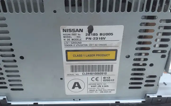 Nissan (2000 - 2006) 28185BU005 Магнитола / мультимедийная система — фото 6