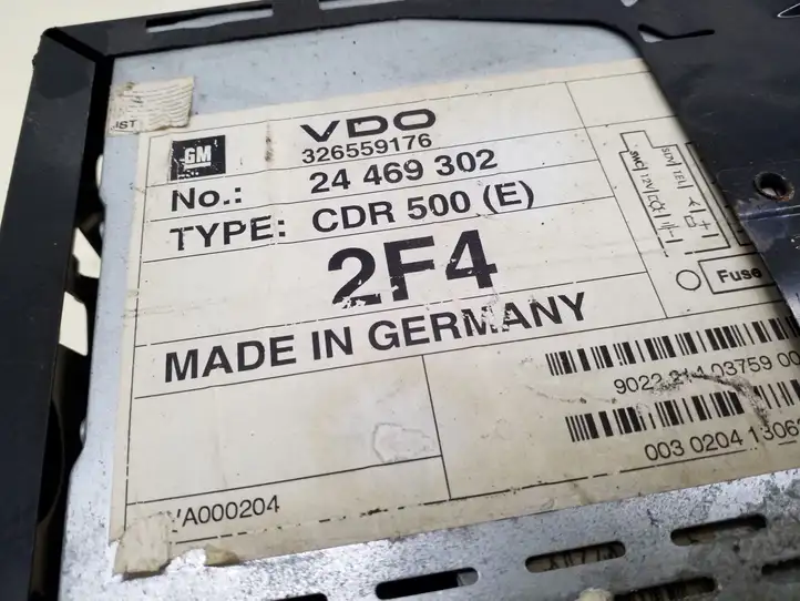 Opel Zafira A (1999 - 2003) 24469302 Магнитола / мультимедийная система — фото 3
