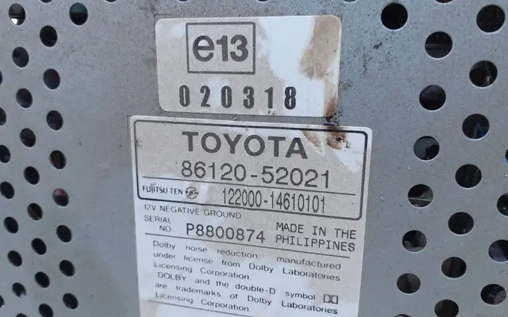 Toyota Yaris (1999 - 2003) 8612052021 Магнитола / мультимедийная система — фото 5