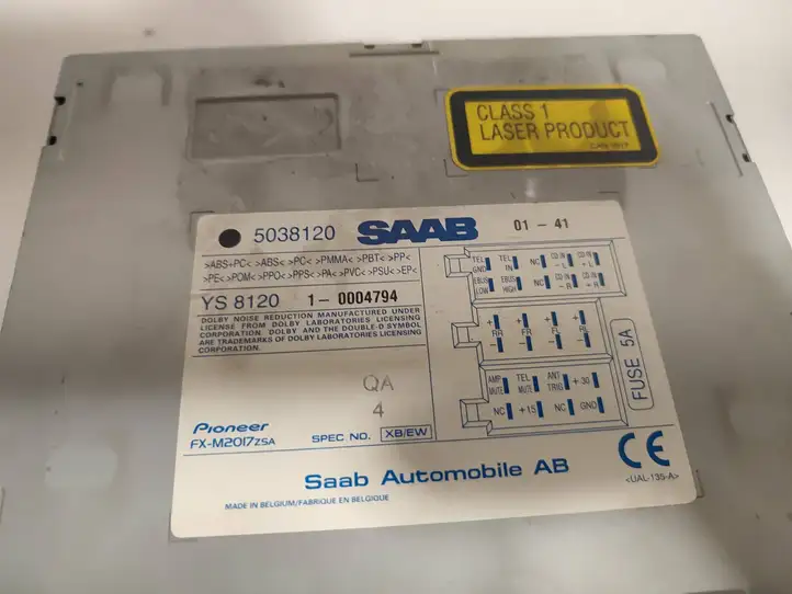 Saab 9-5 (1998 - 2005) 5038120 Магнитола / мультимедийная система — фото 7