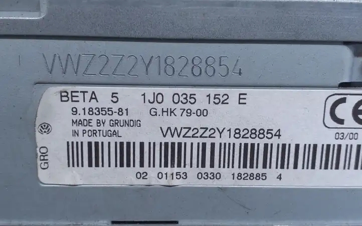 Volkswagen PASSAT B5 (1997 - 2000) 1J0035152E Магнитола / мультимедийная система — фото 7