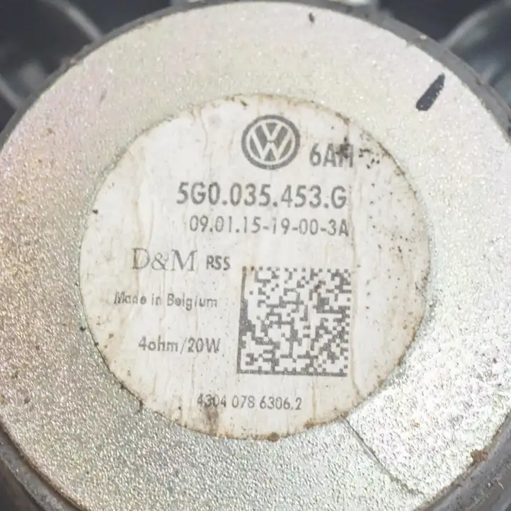 Volkswagen Golf VII (2013 - 2019) 5G0035453G Динамики задних дверей — фото 5