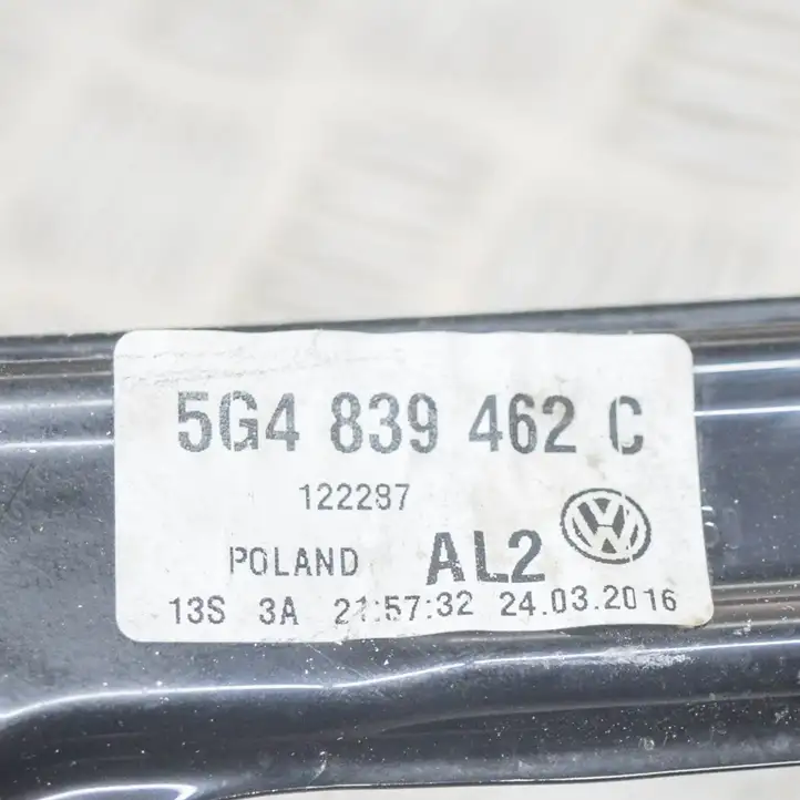 Volkswagen Golf VII (2013 - 2019) 5G4839462C Стеклоподъемник передней двери (комплект) — фото 5