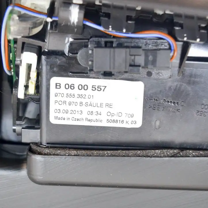 Porsche Panamera (970) (2013 - 2016) 97055535201 Верхняя обшивка стойки B — фото 7