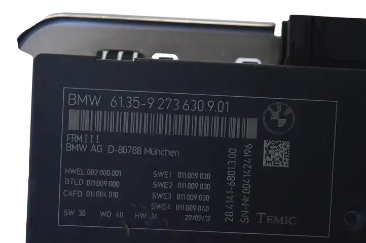 BMW 6 F12 F13 (2010 - 2018) 9273630 Блок управления светом — фото 5