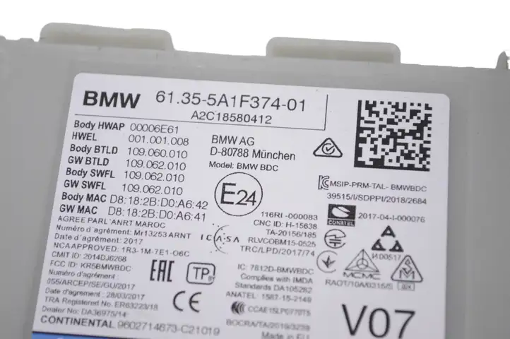 BMW X3 G01 (2018 - 2024) 5A1F374 Модуль управления кузовом (BCM) — фото 5