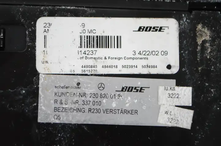 Mercedes-Benz SL R230 (2001 - 2012) A2308200189 Усилитель звука — фото 5