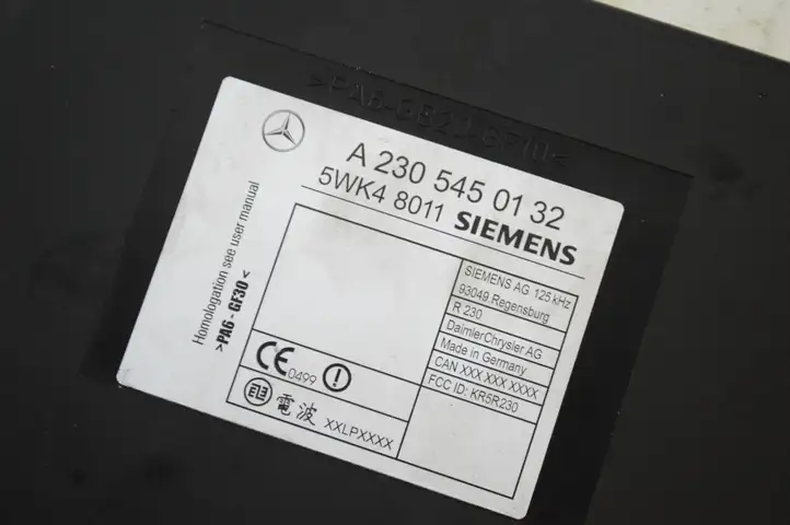 Mercedes-Benz SL R230 (2001 - 2012) A2305450132 Блок бесключевого доступа — фото 5