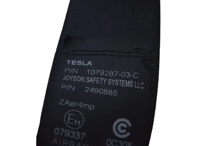 Tesla Model S (2016 - 2021) 107928703C Передний ремень безопасности — фото 5