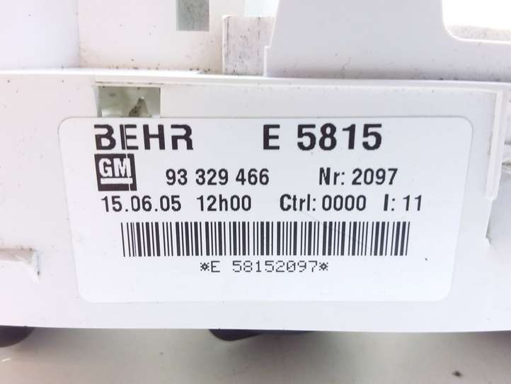 Opel Meriva (2002 - 2006)  93329466 Управление климат контролем