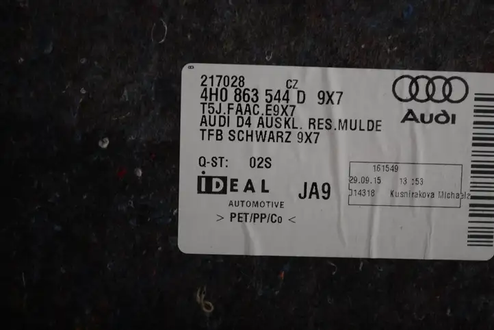 Audi A8 S8 D4 4H (2013 - 2017) 4H0863544 Обшивка ниши запасного колеса — фото 7