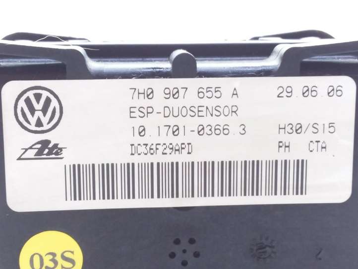 Volkswagen Jetta V (2005 - 2010)  7H0907655A Датчик ESP (системы стабильности) (датчик курсовой устойчивости))