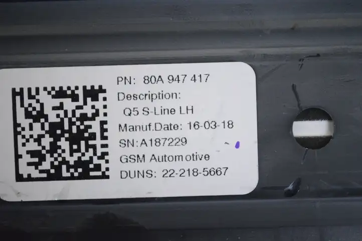 Audi Q5 SQ5 (2017 - ) 80A947417 Верхняя обшивка стойки B — фото 5