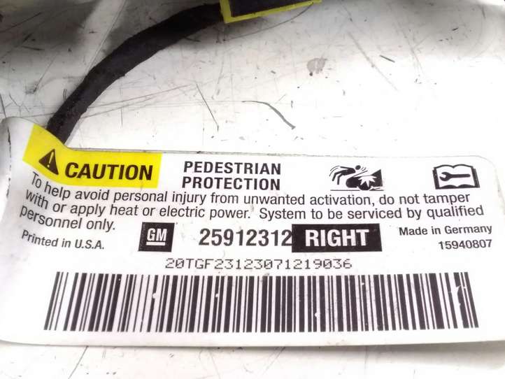 Cadillac CTS (2007 - 2014)  25909698 Петля (петли) капота
