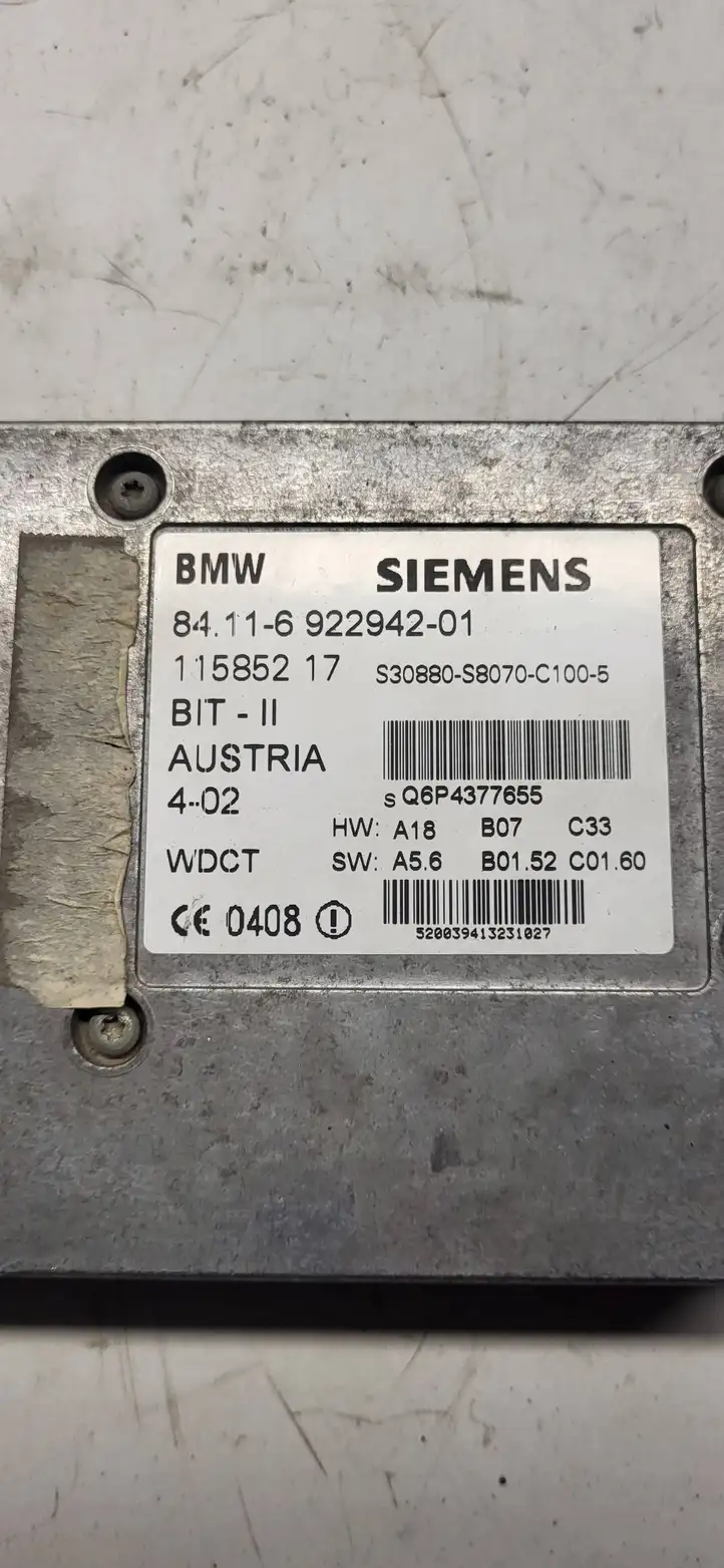 BMW 5 E39 (1996 - 2003) 6922942 Прочие блоки управления — фото 3