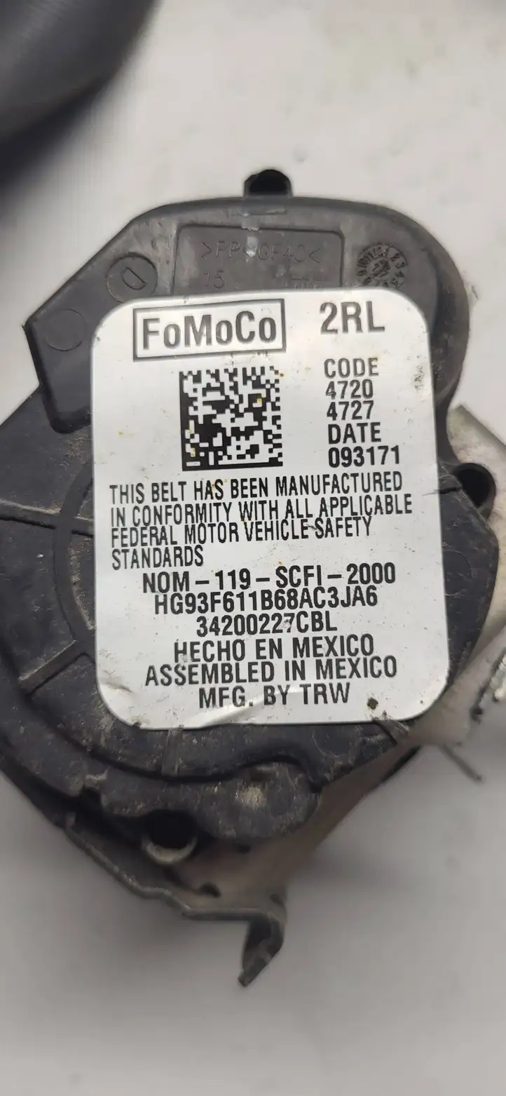 Ford Fusion II (2013 - ) HG93F611B68A Задний ремень безопасности — фото 3
