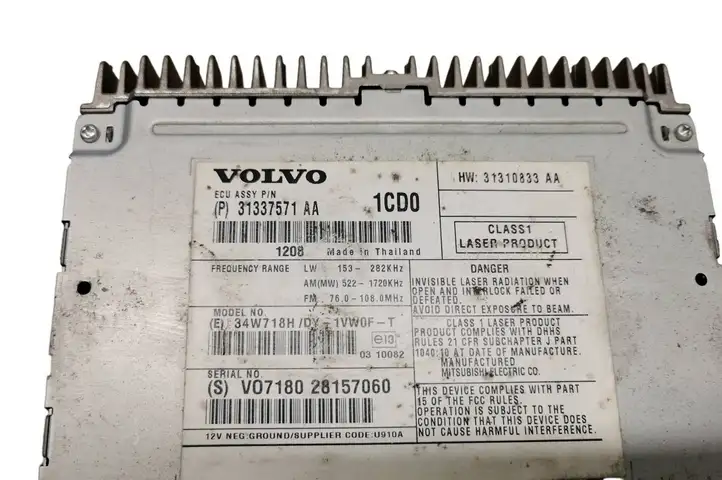 Volvo XC60 (2008 - 2013) P31337571AA Магнитола / мультимедийная система — фото 5